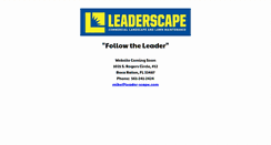 Desktop Screenshot of leader-scape.com