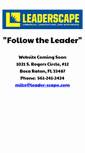 Mobile Screenshot of leader-scape.com