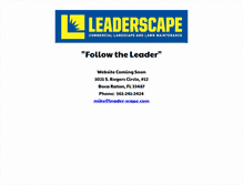 Tablet Screenshot of leader-scape.com